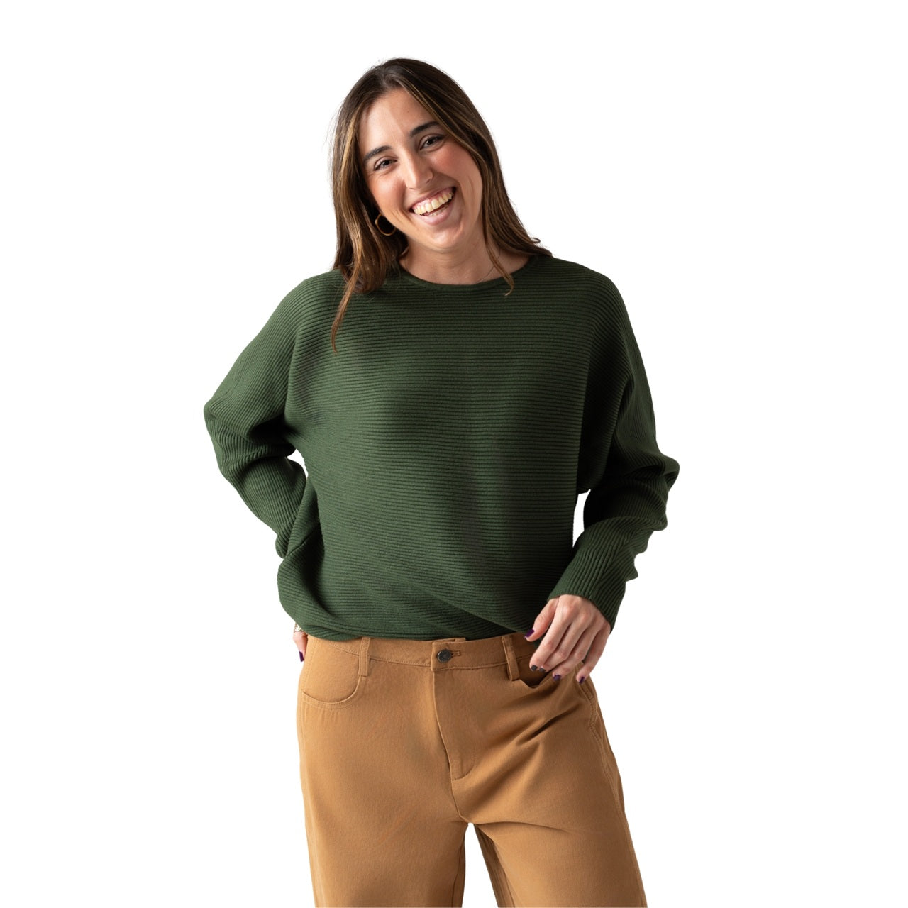 Jersey verde de viscosa para mujer | Compañía Fantástica Konestilochic