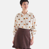 Compañía Fantástica - 63C-11016 - Camisa de viscosa con estampado de caracoles - Mujer