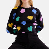 Compañía Fantástica - 63C-11034 - Pantalones negros de pana con bolsillos laterales - Mujer