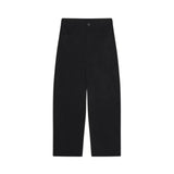 Compañía Fantástica - 63C-11034 - Pantalones negros de pana con bolsillos laterales - Mujer