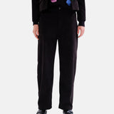 Compañía Fantástica - 63C-11034 - Pantalones negros de pana con bolsillos laterales - Mujer