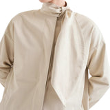 Compañía Fantástica - 63C-11052 - Trench beige 100% algodón con lazada y bolsillos laterales - Mujer
