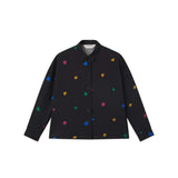 Compañía Fantástica - 63C-11106 - Camisa negra de manga larga con estampado de corazones - Mujer