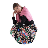 Compañía Fantástica - 63C-12011 - Falda midi estampada de crepe con cintura elástica - Mujer