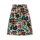 Compañía Fantástica - 63C-12011 - Falda midi estampada de crepe con cintura elástica - Mujer