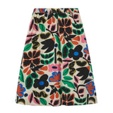 Compañía Fantástica - 63C-12011 - Falda midi estampada de crepe con cintura elástica - Mujer