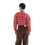 Compañía Fantástica - 63C-40001 - Camisa 100% algodón con estampado de cuadros - Mujer