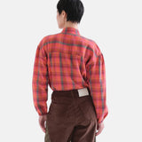 Compañía Fantástica - 63C-40001 - Camisa 100% algodón con estampado de cuadros - Mujer