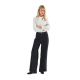 Compañía Fantástica - 63C-47007 - Pantalones vaqueros negros con bolsillos de corazones - Mujer