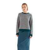 Compañía Fantástica - 64C-10465 - Jersey de lana con estampado de rayas - Mujer