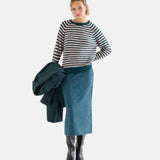 Compañía Fantástica - 64C-10465 - Jersey de lana con estampado de rayas - Mujer