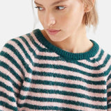 Compañía Fantástica - 64C-10465 - Jersey de lana con estampado de rayas - Mujer