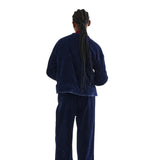 Compañía Fantástica - 64C-11125 - Chaqueta azul marino acolchada con bolsillos y forro - Mujer