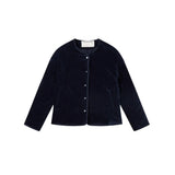 Compañía Fantástica - 64C-11125 - Chaqueta azul marino acolchada con bolsillos y forro - Mujer