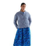 Compañía Fantástica - 64C-11166 - Chaqueta azul acolchada con bolsillos y forro - Mujer