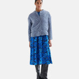 Compañía Fantástica - 64C-11166 - Chaqueta azul acolchada con bolsillos y forro - Mujer
