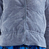 Compañía Fantástica - 64C-11166 - Chaqueta azul acolchada con bolsillos y forro - Mujer