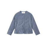 Compañía Fantástica - 64C-11166 - Chaqueta azul acolchada con bolsillos y forro - Mujer