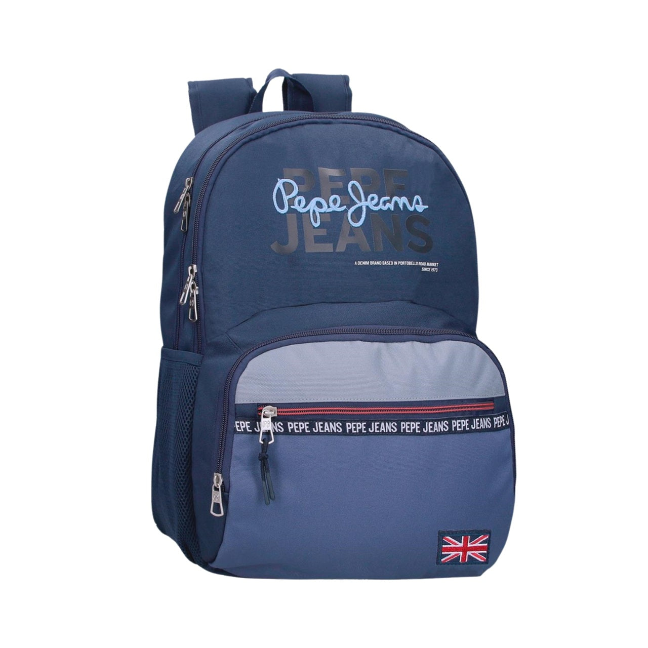 Mochila azul Pepe Jeans Seldon con doble compartimento | Konestilochic