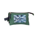 Pepe Jeans – Jebb 6984321 – Estuche con tres compartimentos (22x12x5 cm)