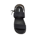 Gioseppo - Austell 71082-P_Negro - Sandalias deportivas con plantilla anatómica y cuña de 3,8 cm. - Mujer
