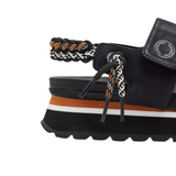 Gioseppo - Austell 71082-P_Negro - Sandalias deportivas con plantilla anatómica y cuña de 3,8 cm. - Mujer