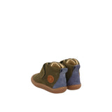 Gioseppo – Wirt 73547-P_Kaki – Botines barefoot de piel con plantilla extraíble – Unisex niños
