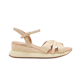 Gioseppo - Guildhall 74009-P_Natural - Sandalias de rafia con cuña y plataforma acolchada - Mujer