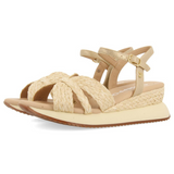 Gioseppo - Guildhall 74009-P_Natural - Sandalias de rafia con cuña y plataforma acolchada - Mujer