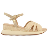 Gioseppo - Guildhall 74009-P_Natural - Sandalias de rafia con cuña y plataforma acolchada - Mujer