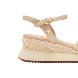Gioseppo - Guildhall 74009-P_Natural - Sandalias de rafia con cuña y plataforma acolchada - Mujer
