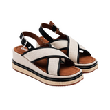 Gioseppo - Belligan 74265-P_Negro - Sandalias con cuña de 6,5 cm. y plantilla acolchada - Mujer