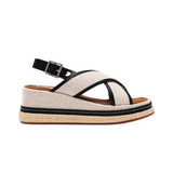 Gioseppo - Belligan 74265-P_Negro - Sandalias con cuña de 6,5 cm. y plantilla acolchada - Mujer