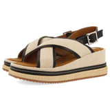 Gioseppo - Belligan 74265-P_Negro - Sandalias con cuña de 6,5 cm. y plantilla acolchada - Mujer