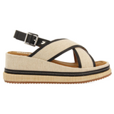 Gioseppo - Belligan 74265-P_Negro - Sandalias con cuña de 6,5 cm. y plantilla acolchada - Mujer
