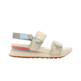 Gioseppo - Cranmoor 74955-P_Azul - Sandalias deportivas de piel con plantilla anatómica y cuña de 3,8 cm. - Mujer