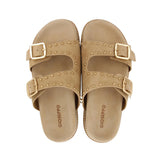 Gioseppo – Stella 75416-P-Beig – Sandalias de piel con adorno de tachas y plantilla anatómica - Mujer