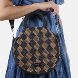 Gioseppo - Pittson 75499-P_Negro - Bolso de rafia con asa de mano y bandolera de quita y pon