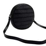 Gioseppo – Parkland 75500-P-Negro – Bolso negro bandolera trenzado con asa regulable (21x6x21 cm.)