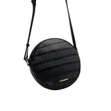 Gioseppo – Parkland 75500-P-Negro – Bolso negro bandolera trenzado con asa regulable (21x6x21 cm.)