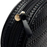 Gioseppo – Parkland 75500-P-Negro – Bolso negro bandolera trenzado con asa regulable (21x6x21 cm.)
