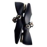 Gioseppo – Nimrod 76001-P_Negro – Bailarinas de piel con ollados y tacón de 1,5 cm. - Mujer