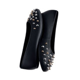 Gioseppo – Gonvick 76110-P_Negro – Bailarinas de piel con tachas bicolor y planta acolchada - Mujer