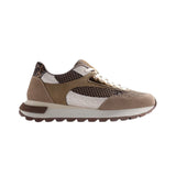 Gioseppo – Funkley 76494-P_Taupe – Zapatillas de piel de serraje y rejilla con suela de 4 cm. - Mujer