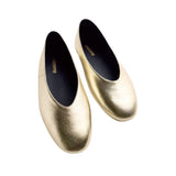Gioseppo – Hendrum 76887-P_Oro – Bailarinas de piel con brillo con plantilla acolchada - Mujer