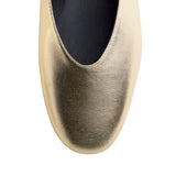 Gioseppo – Hendrum 76887-P_Oro – Bailarinas de piel con brillo con plantilla acolchada - Mujer