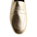 Gioseppo – Basset 76888-P_Oro – Mocasines de piel con brillo con planta acolchada - Mujer