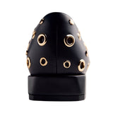 Gioseppo – Imlay 76889-P_Negro – Mocasines con ollados y tachas con tacón de 2,5 cm. - Mujer