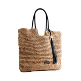 Gioseppo – Sorsogon 78148-P-Natural – Capazo trenzado con borla