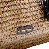 Gioseppo – Sorsogon 78148-P-Natural – Capazo trenzado con borla